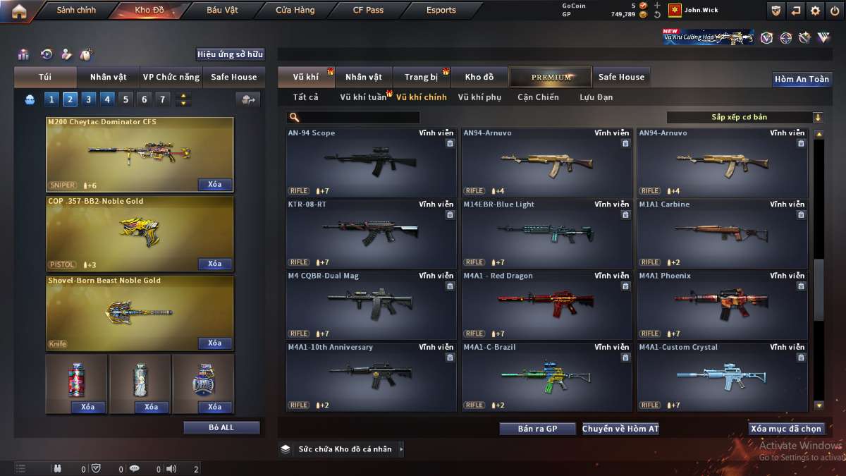 shop acc cf uy tin gia re